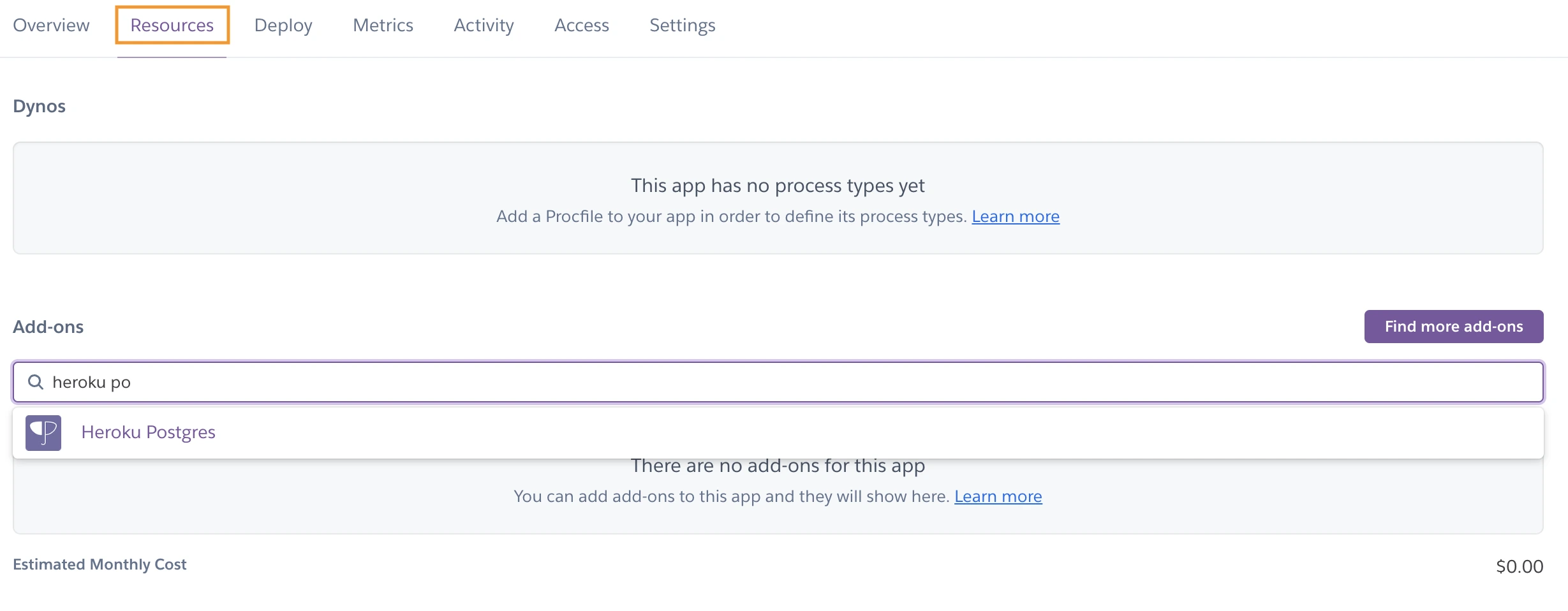 deploy heroku database connection